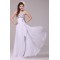 Long White Chiffon Beaded Prom Evening Formal Party Dresses ED010188