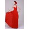 A-Line Long Red Chiffon Prom Evening Formal Party Dresses/Bridesmaid Dresses ED010190