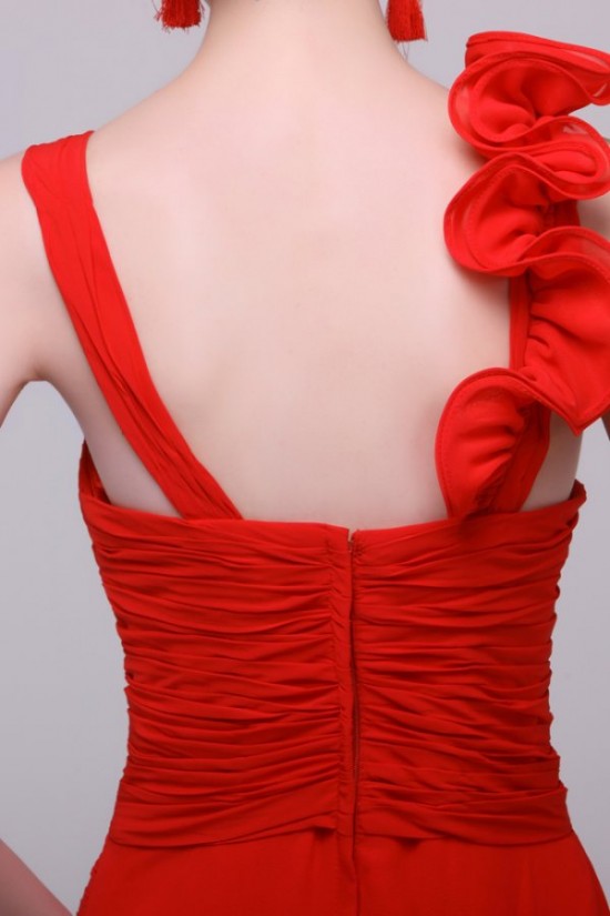 Long Red Chiffon Prom Evening Formal Party Dresses/Bridesmaid Dresses ED010191 Long Red Chiffon Prom Evening Formal Party Dresses/Bridesmaid Dresses ED010191
