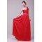 Long Red One-Shoulder Beaded Prom Evening Formal Party Dresses ED010194