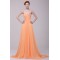 A-Line One-Shoulder Beaded Long Chiffon Prom Evening Formal Party Dresses ED010197