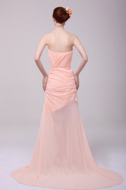 Long Chiffon Pleated Prom Evening Formal Party Dresses ED010198