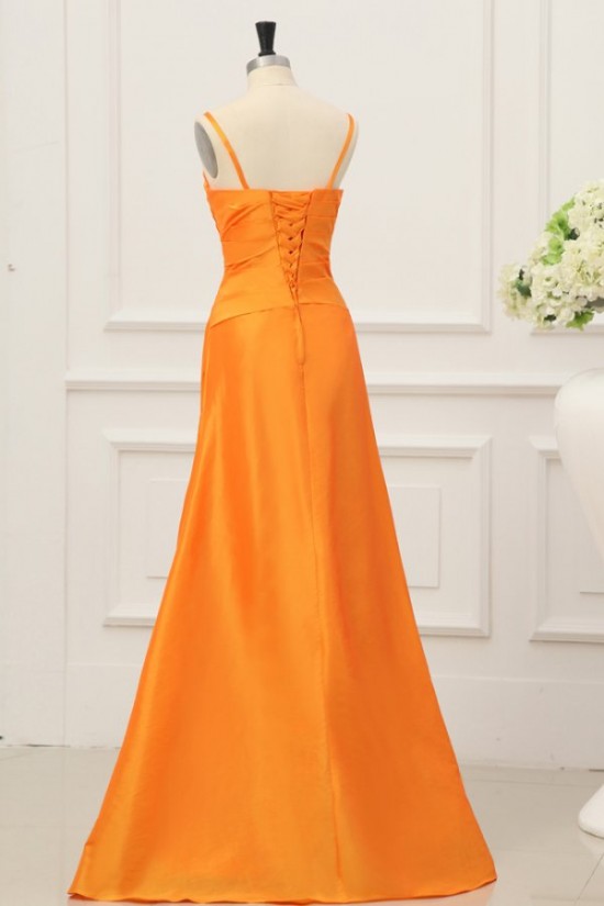 A-Line Spaghetti Strap Long Prom Evening Formal Party Dresses ED010201