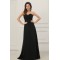 A-Line Sweetheart Long Black Chiffon Prom Evening Formal Party Dresses ED010202