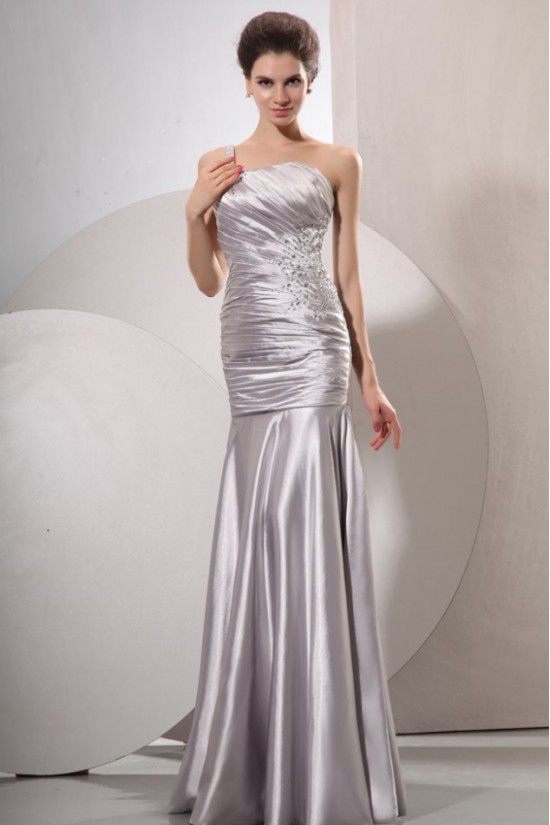 Long Silver Beaded One-Shoulder Prom Evening Formal Party Dresses ED010205 Long Silver Beaded One-Shoulder Prom Evening Formal Party Dresses ED010205
