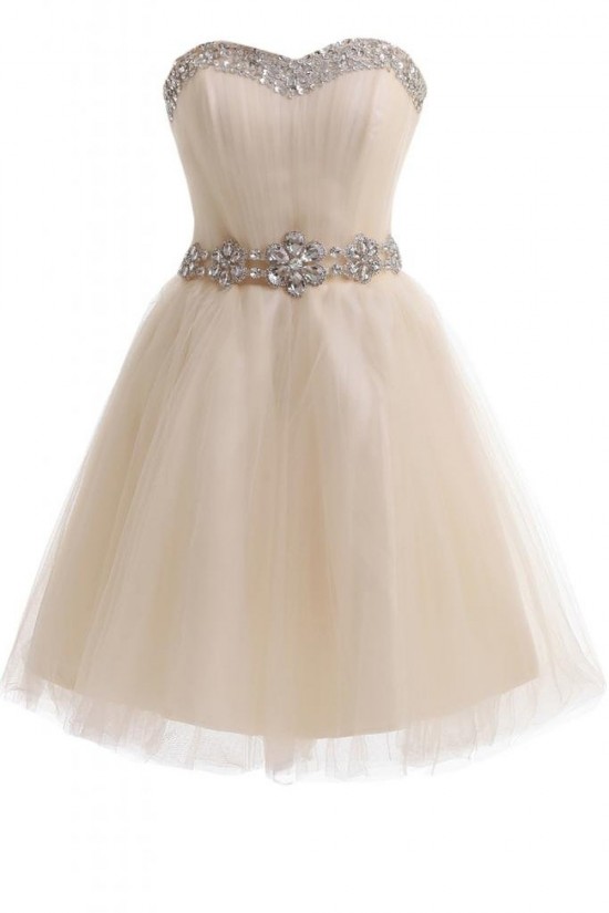 Short Beaded Tulle Prom Evening Formal Party Dresses ED010207 Short Beaded Tulle Prom Evening Formal Party Dresses ED010207