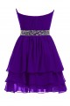 A-Line Sweetheart Beaded Short Chiffon Prom Evening Formal Party Dresses ED010211