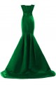 Trumpet/Mermaid Strapless Long Green Prom Evening Formal Party Dresses ED010214