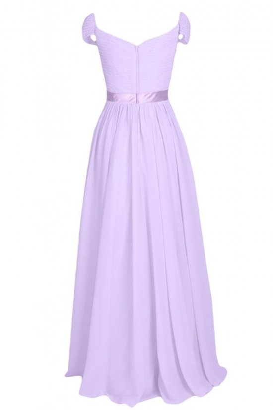 Cap Sleeve Long Chiffon Prom Evening Formal Party Dresses ED010215 Cap Sleeve Long Chiffon Prom Evening Formal Party Dresses ED010215