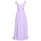 Cap Sleeve Long Chiffon Prom Evening Formal Party Dresses ED010215