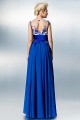  See Through Plus Size Petite A-line Jewel Floor-length Chiffon Lace with Beading Formal Evening Dress ED010221