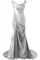 Beaded Long Silver Prom Evening Formal Party Dresses ED010224