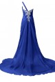 A-Line One-Shoulder Long Blue Chiffon Prom Evening Formal Party Dresses ED010226 A-Line One-Shoulder Long Blue Chiffon Prom Evening Formal Party Dresses ED010226