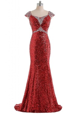 Trumpet/Mermaid Beaded Sequin Long Prom Evening Formal Party Dresses ED010227