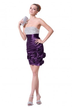 Strapless Short Prom Evening Formal Party Dresses ED010231