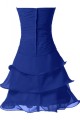 A-Line Sweetheart Short Blue Chiffon Prom Evening Formal Party Dresses ED010233