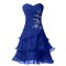 A-Line Sweetheart Short Blue Chiffon Prom Evening Formal Party Dresses ED010233