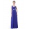 Long Blue Chiffon Prom Evening Formal Party Dresses ED010238