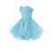 Beaded Sweetheart Short Blue Prom Evening Formal Party Dresses ED010242
