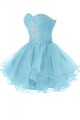 Beaded Sweetheart Short Blue Prom Evening Formal Party Dresses ED010242