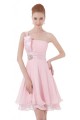 Short Pink One-Shoulder Prom Evening Formal Party Dresses ED010244