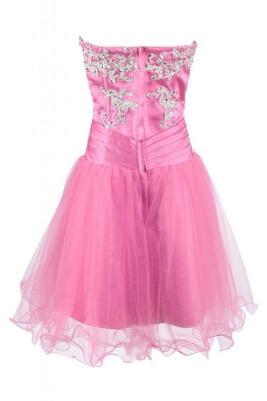 Pink Short Sweetheart Prom Evening Formal Party Dresses ED010246