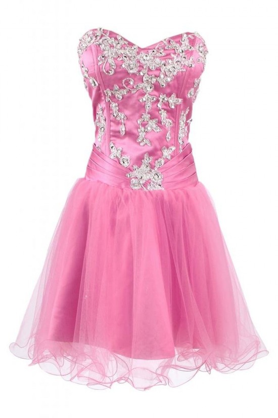 Pink Short Sweetheart Prom Evening Formal Party Dresses ED010246 Pink Short Sweetheart Prom Evening Formal Party Dresses ED010246