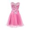 Pink Short Sweetheart Prom Evening Formal Party Dresses ED010246