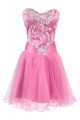 Pink Short Sweetheart Prom Evening Formal Party Dresses ED010246