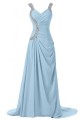 Beaded Long Blue Chiffon Prom Evening Formal Party Dresses ED010247 Beaded Long Blue Chiffon Prom Evening Formal Party Dresses ED010247