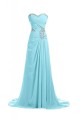 A-Line Sweetheart Beaded Long Blue Chiffon Prom Evening Formal Party Dresses ED010248 A-Line Sweetheart Beaded Long Blue Chiffon Prom Evening Formal Party Dresses ED010248