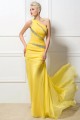 Trumpet/Mermaid One-Shoulder Beaded Long Yellow Chiffon Prom Evening Formal Party Dresses ED010259 Trumpet/Mermaid One-Shoulder Beaded Long Yellow Chiffon Prom Evening Formal Party Dresses ED010259