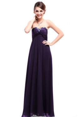 Empire Sweetheart Long Purple Prom Evening Formal Party Dresses/Maternity Dresses ED010261