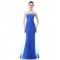 Trumpet/Mermaid Strapless Long Blue Prom Evening Formal Party Dresses ED010268
