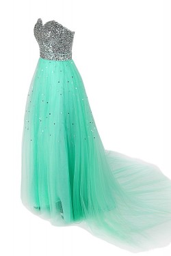 A-Line Sweetheart Sequin Long Prom Evening Formal Party Dresses ED010271