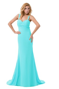 Trumpet/Mermaid Long Chiffon Prom Evening Formal Party Dresses ED010281