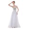 A-Line Sweetheart Beaded Long White Chiffon Prom Evening Formal Party Dresses ED010282