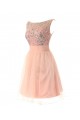 Beaded Short Pink Chiffon Prom Evening Formal Party Dresses ED010283 Beaded Short Pink Chiffon Prom Evening Formal Party Dresses ED010283