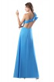 Long Blue One-Shoulder Beaded Chiffon Prom Evening Formal Party Dresses ED010284 Long Blue One-Shoulder Beaded Chiffon Prom Evening Formal Party Dresses ED010284