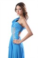 Long Blue One-Shoulder Beaded Chiffon Prom Evening Formal Party Dresses ED010284 Long Blue One-Shoulder Beaded Chiffon Prom Evening Formal Party Dresses ED010284