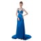 Beaded Long Blue Prom Evening Formal Party Dresses ED010286