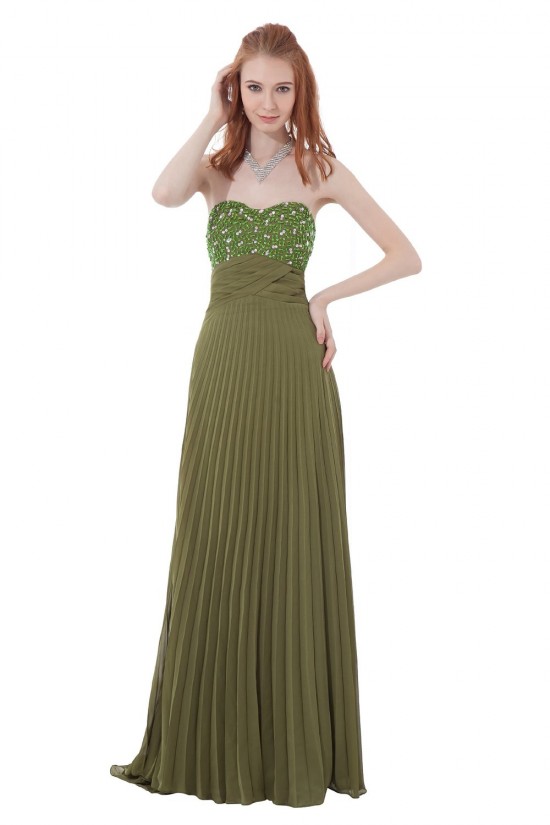 Beaded Long Chiffon Pleated Prom Evening Formal Party Dresses ED010288 Beaded Long Chiffon Pleated Prom Evening Formal Party Dresses ED010288