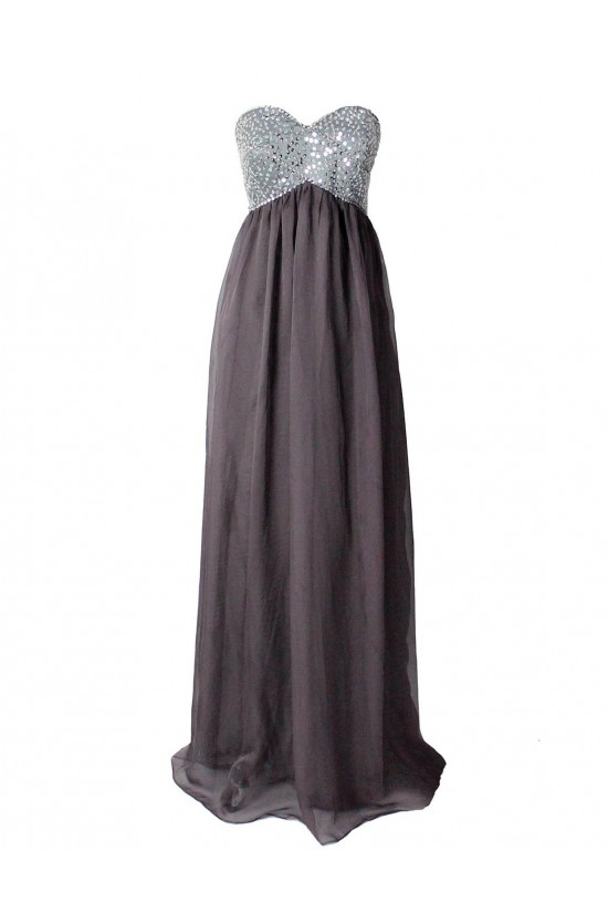 Empire Long Beaded Chiffon Prom Evening Formal Party Dresses ED010294