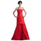 A-Line Strapless Long Red Prom Evening Formal Party Dresses ED010303