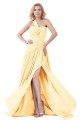 One-Shoulder Beaded Yellow Chiffon Prom Evening Formal Party Dresses ED010304 One-Shoulder Beaded Yellow Chiffon Prom Evening Formal Party Dresses ED010304