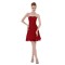 A-Line Short Red Chiffon Prom Evening Formal Party Dresses ED010312