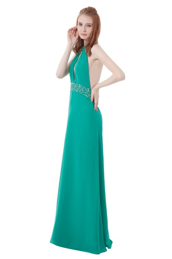 A-Line Halter Beaded Long Chiffon Prom Evening Formal Party Dresses ED010316 A-Line Halter Beaded Long Chiffon Prom Evening Formal Party Dresses ED010316