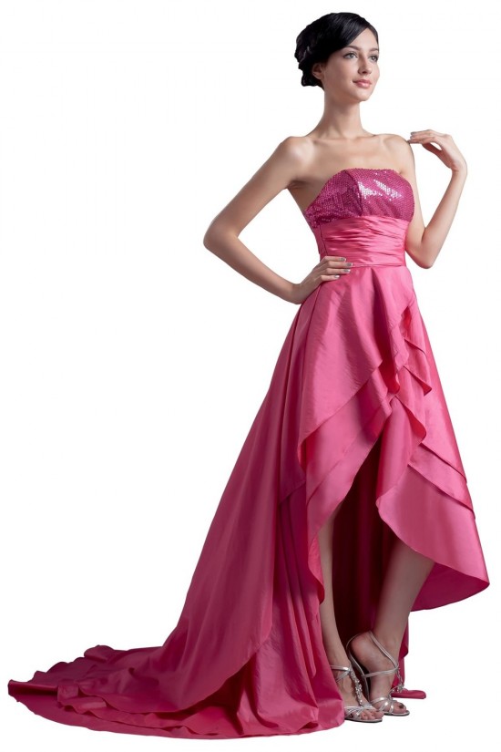 High Low Strapless Short Pink Prom Evening Formal Party Dresses ED010320 High Low Strapless Short Pink Prom Evening Formal Party Dresses ED010320