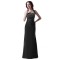 Halter Beaded Long Black Prom Evening Formal Party Dresses ED010322