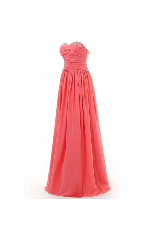A-Line Sweetheart Beaded Long Chiffon Prom Evening Formal Party Dresses ED010324 A-Line Sweetheart Beaded Long Chiffon Prom Evening Formal Party Dresses ED010324